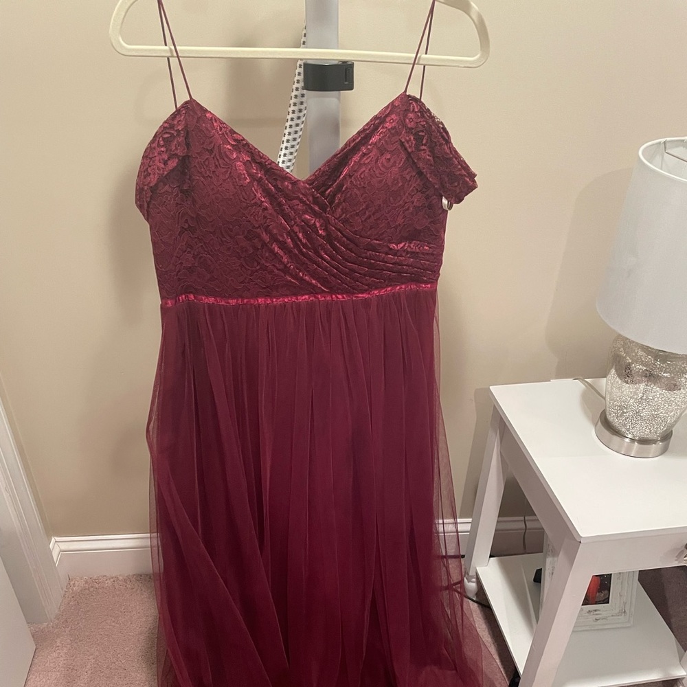 Red Jenny Yoo Bridesmaid Dress
